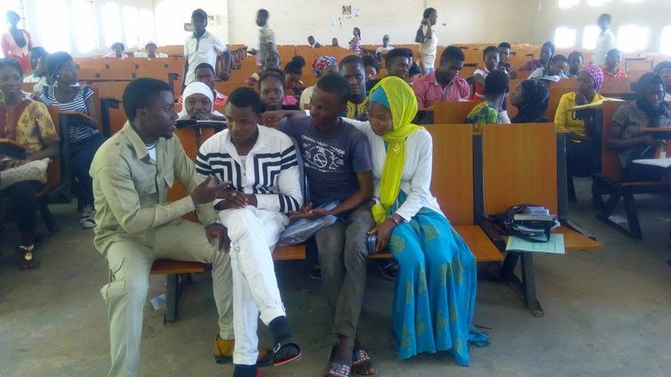 African students in classroom