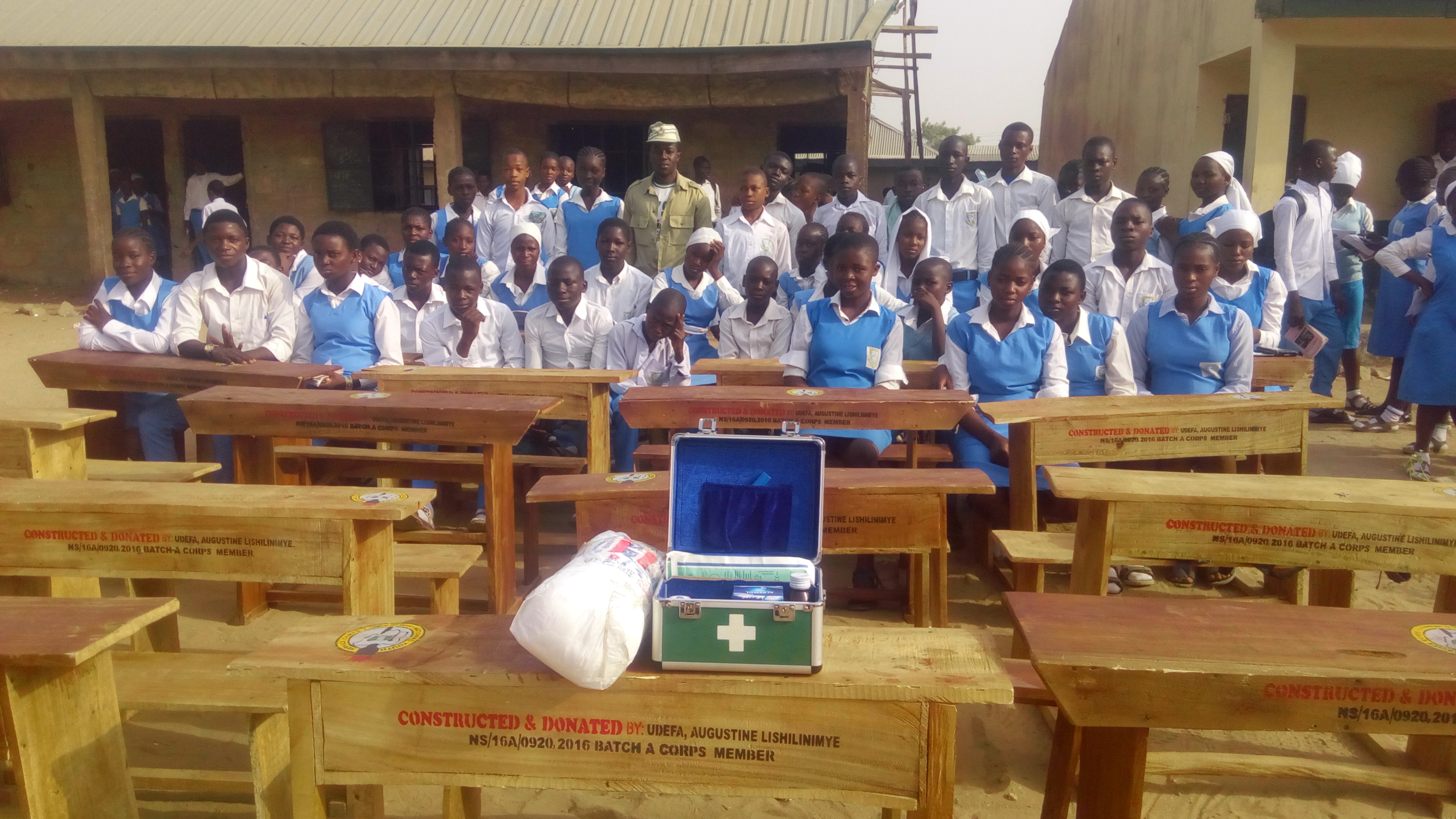 School desks donation